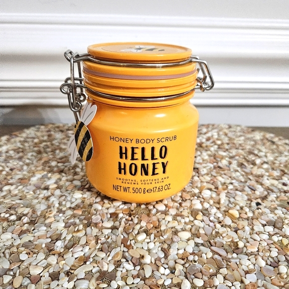 Hello Honey Other - Hello Honey Honey Body Scrub NEW 17.63 Oz Jar. Smoothes Softens and renews skin